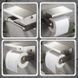 Держатель туалетной бумаги с подставкой под телефон Хром 2479 фото 5