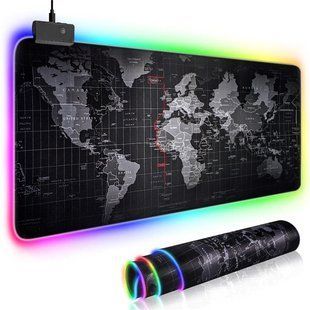 Большой геймерский RGB коврик (игровая поверхность) с подсветкой для мыши 900 x 400 x 3 мм 2731 фото