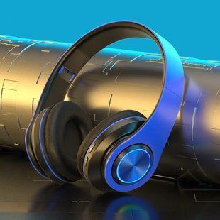 Беспроводные Bluetooth Наушники B39 с глубокими басами для телевизора Синие 2449-1 фото