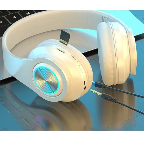 Беспроводные Bluetooth Наушники B39 с глубокими басами для телевизора Синие 2449-1 фото