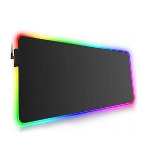 Большой коврик для игровой мышки и клавиатуры с подсветкой 80x30 см 2396 фото